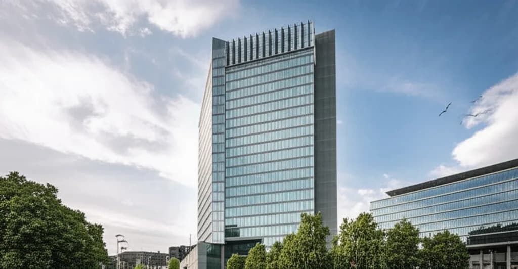 Immeuble de bureaux moderne à Bruxelles