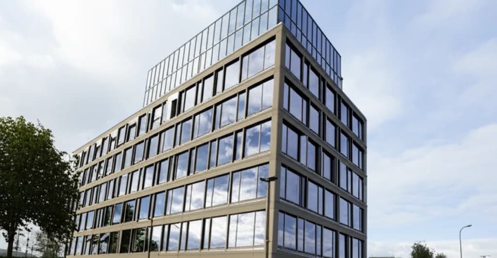 Immeuble de bureaux modernes à Kraainem, en périphérie flamande de Bruxelles, pour la domiciliation d'entreprise en Flandre